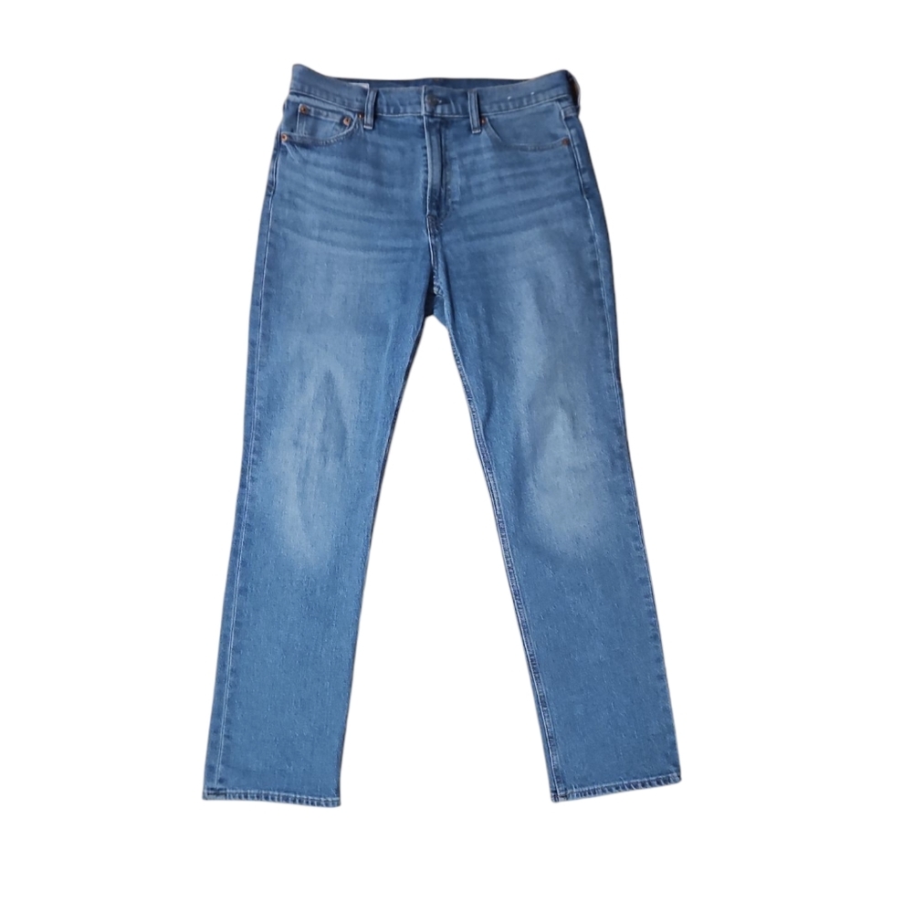 GAP Womens 90s High Rise Straight Blue Jeans
